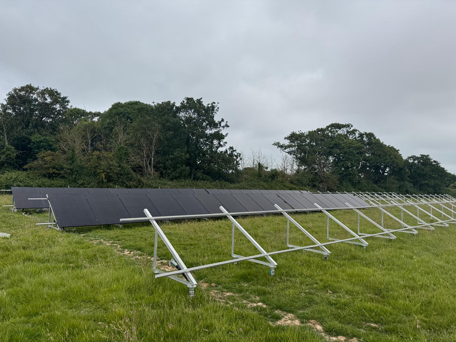 private farm estate ground mount installation flat roof systems