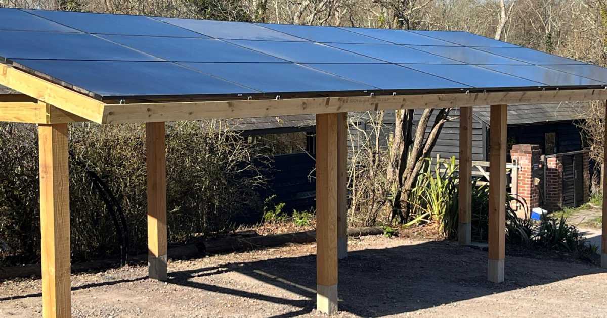 Car Port Solar Installation