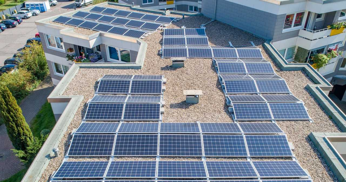 Flat Roof Solar Installation