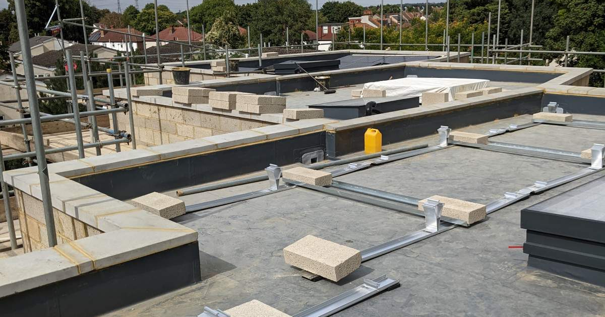 solar flat roof installation solar flat roof installation